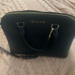 navy blue mk purse